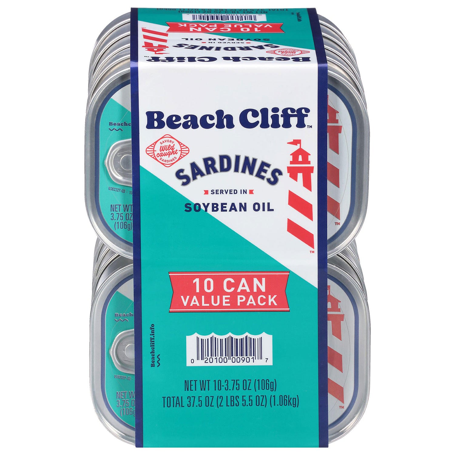 Beach Cliff Sardines in Soybean Oil (3.75 oz., 10 ct.)
