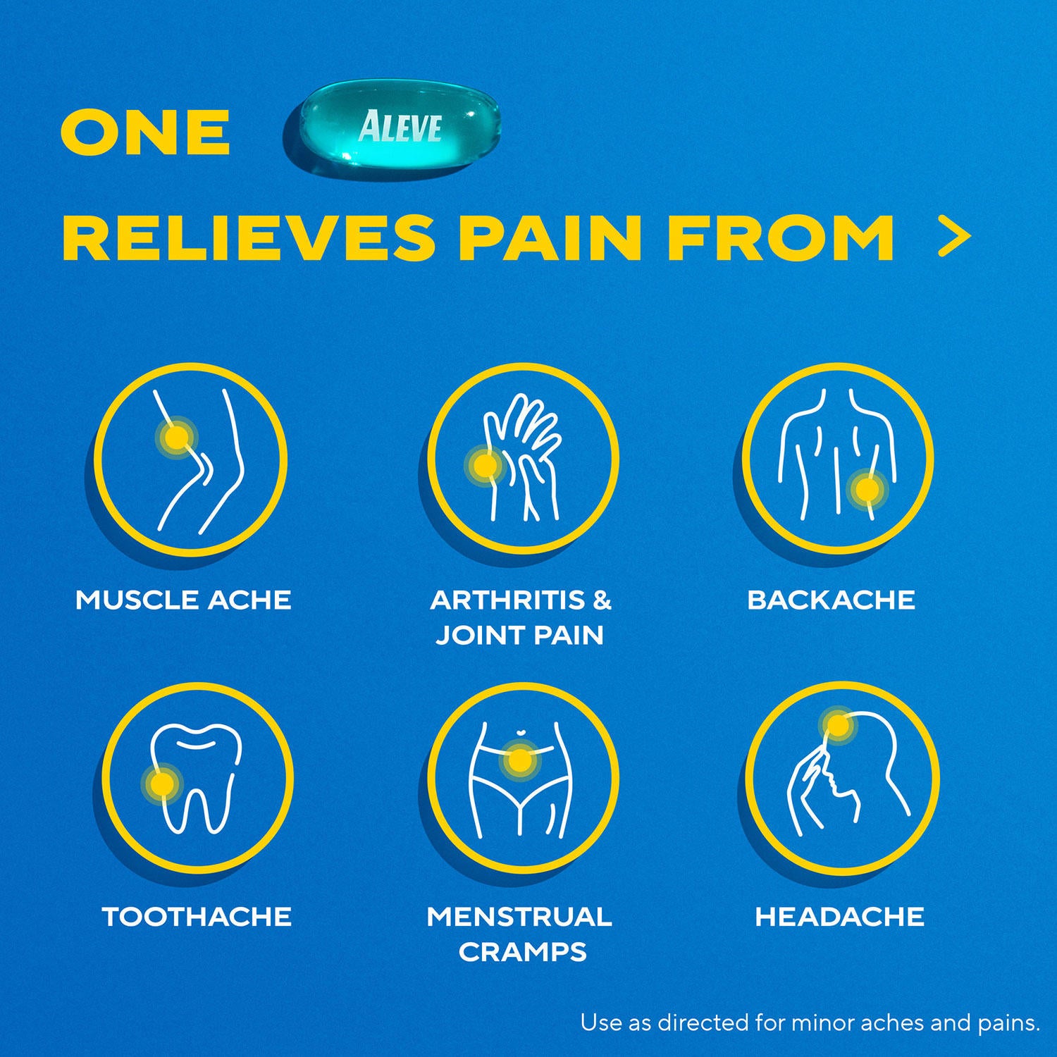 Aleve Naproxen Sodium  Pain Reliever Liquid Gels (120 ct.)