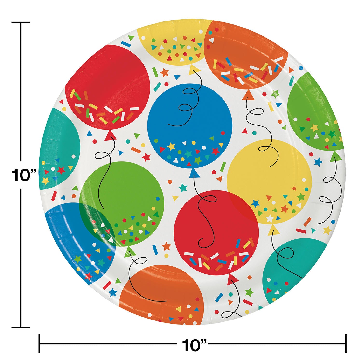 Artstyle Hip Hip Hooray Birthday Paper Plates, 10" (85 ct.)