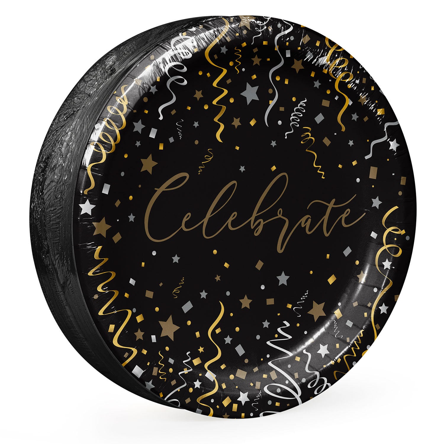 Artstyle Silver & Gold Celebration Dinner Paper Plates, 10" (85 ct.)