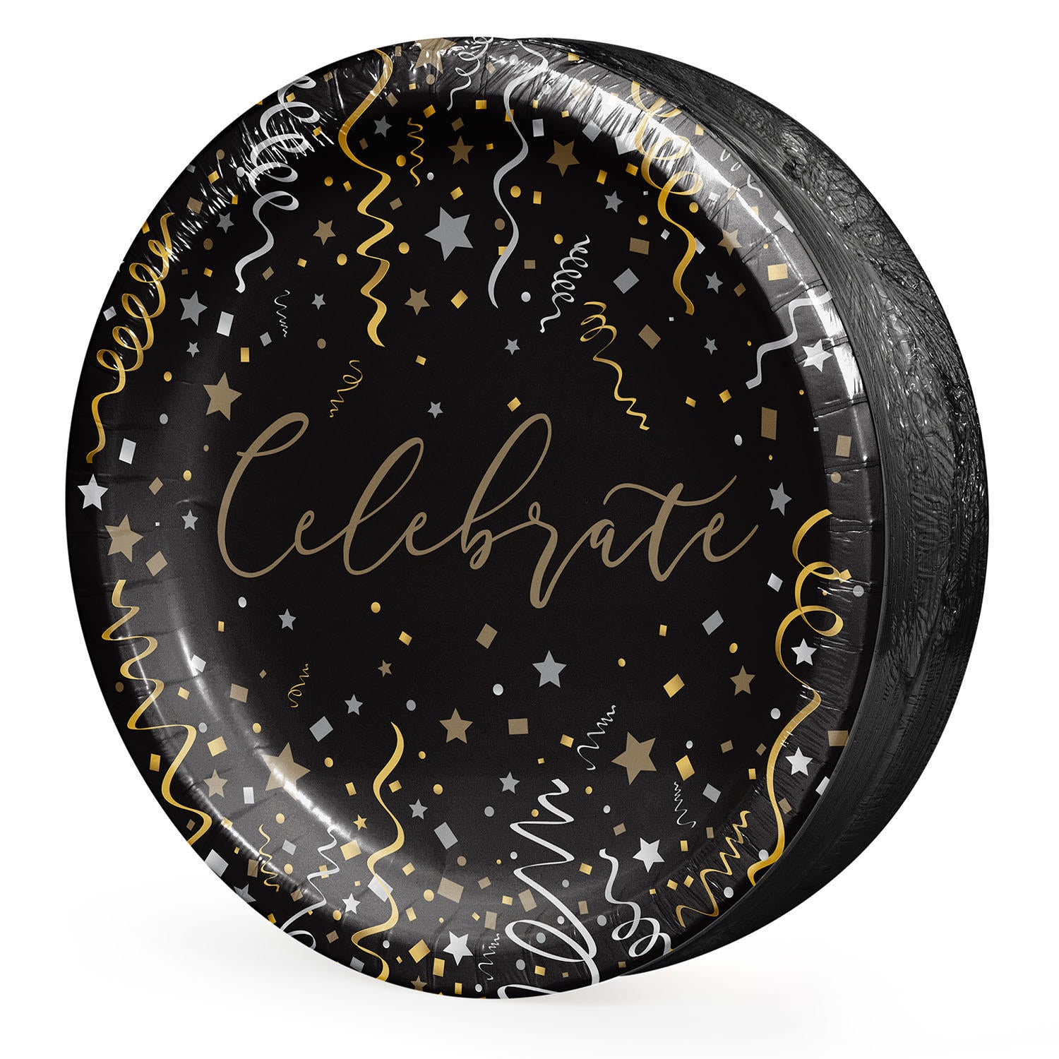 Artstyle Silver & Gold Celebration Dinner Paper Plates, 10" (85 ct.)