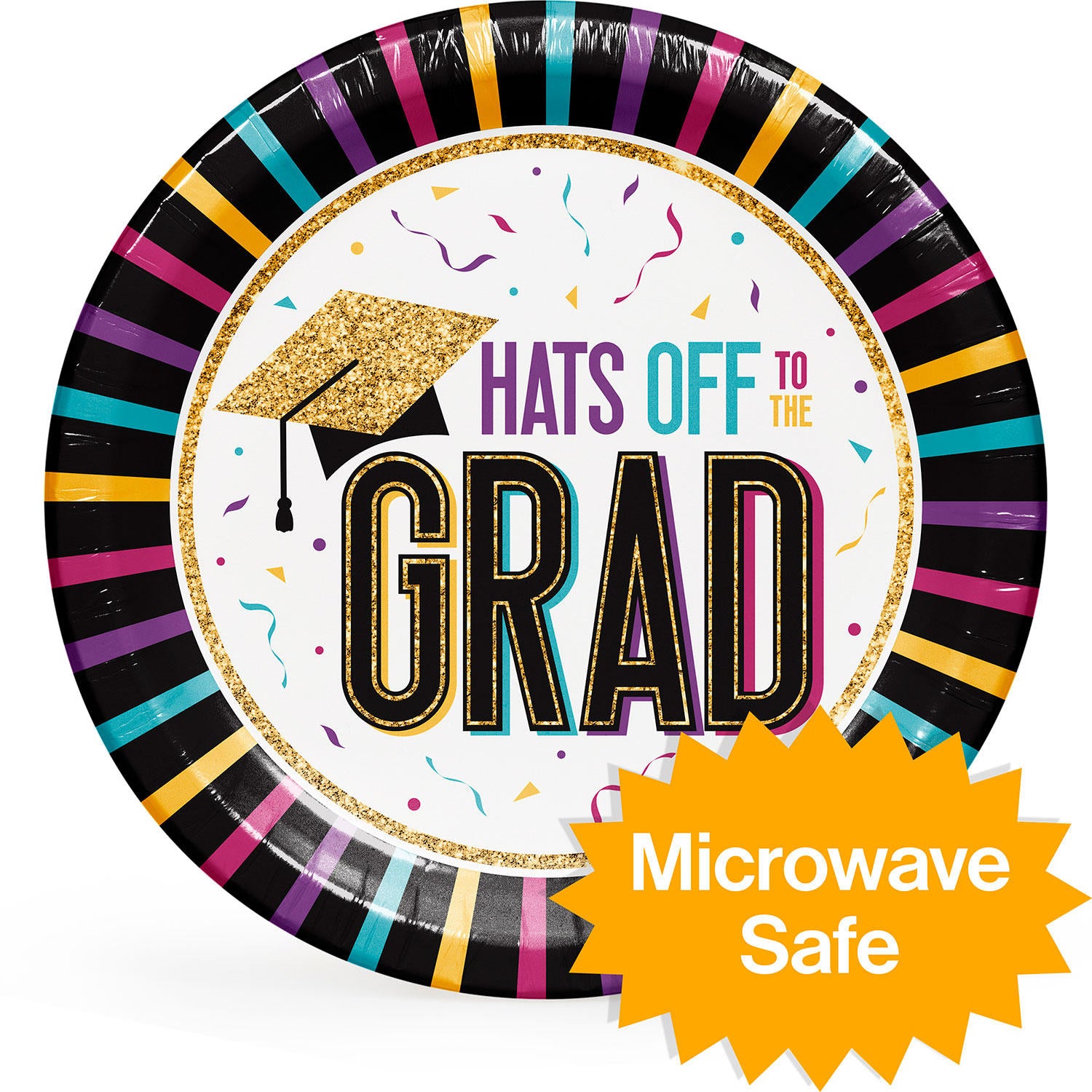 Artstyle Graduation Dinner Paper Plates, 10" (85 ct.)