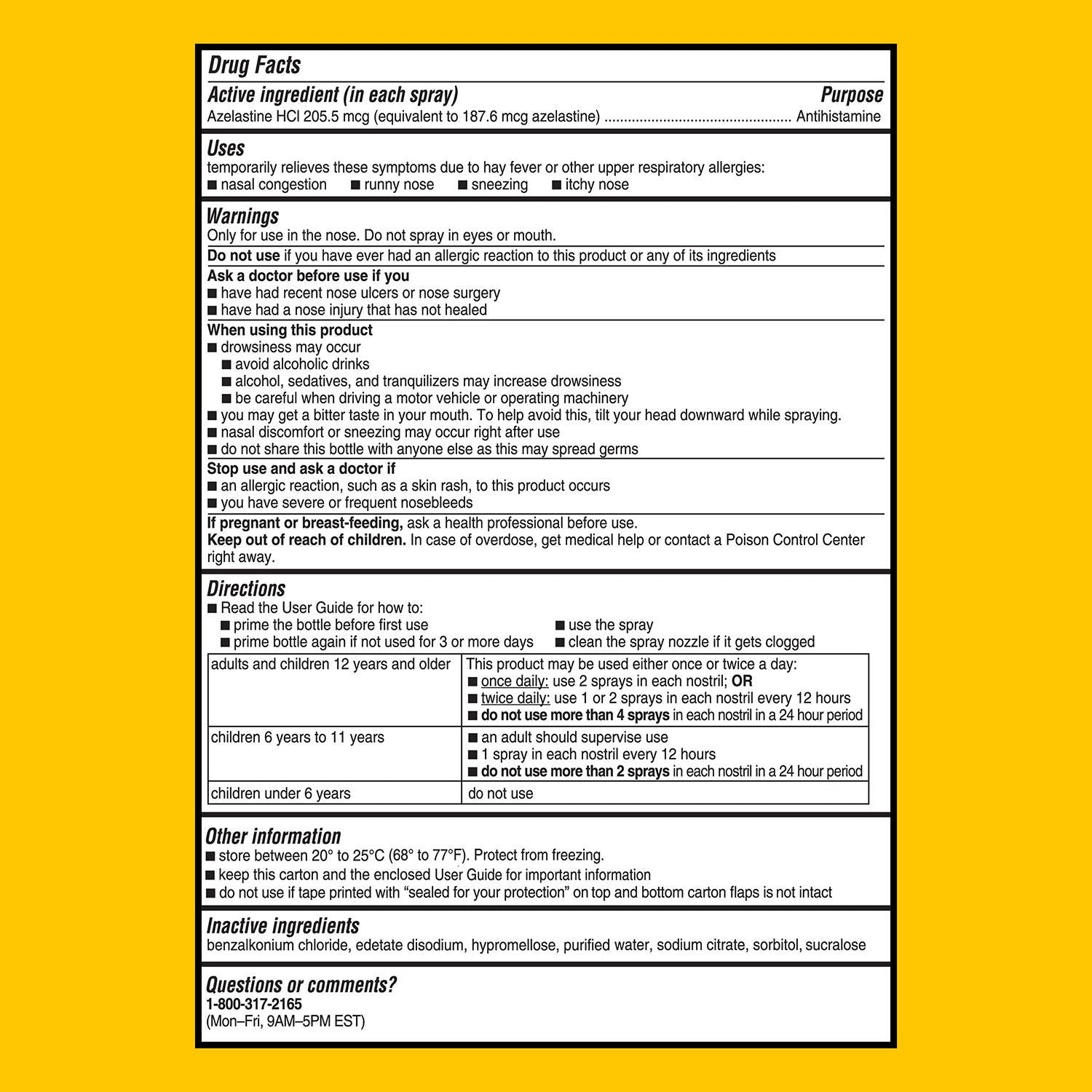 Astepro  Adult Nasal Spray (120 ml./bottle, 3 pk.)