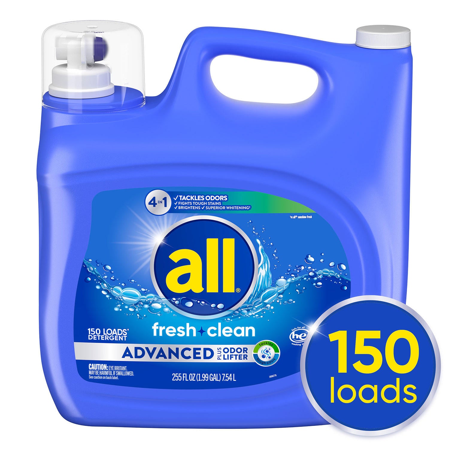 all Advanced 4-in-1 (150 loads., 255 fl. oz.)