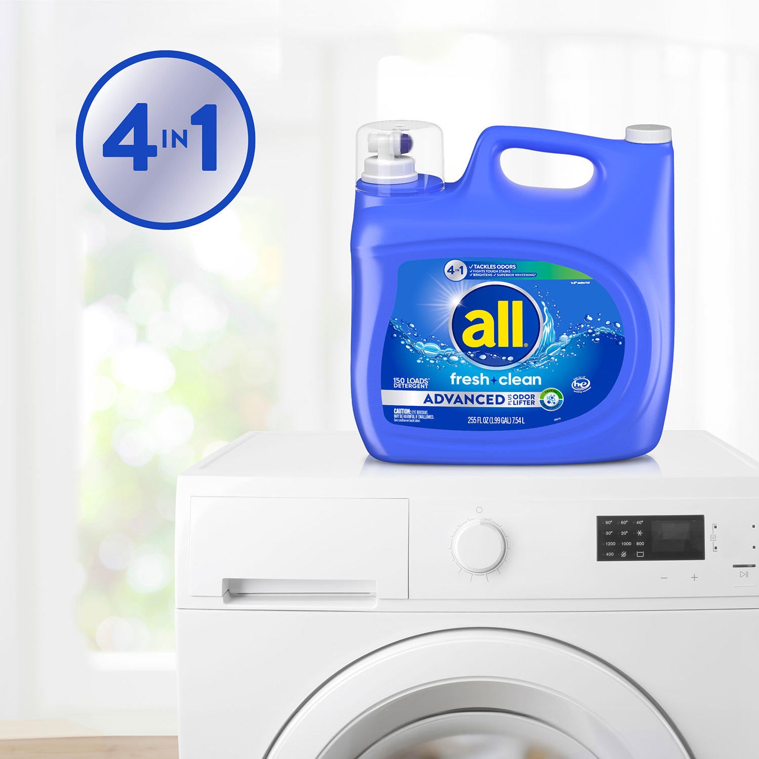 all Advanced 4-in-1 (150 loads., 255 fl. oz.)