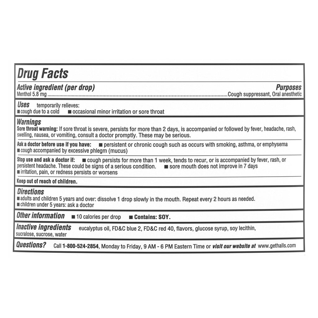 Halls Relief Cherry Flavor Cough Drops (200 ct.)