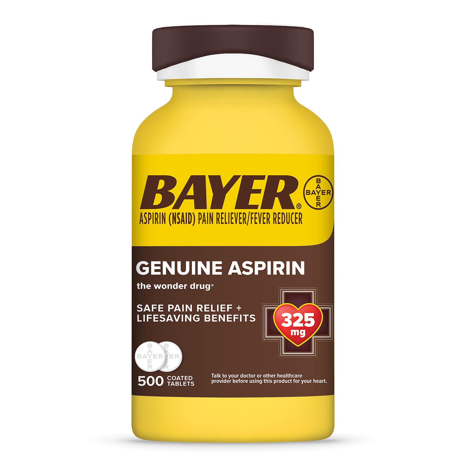 Bayer Genuine Aspirin, Pain Reliever and Fever Reducer (500 ct.)