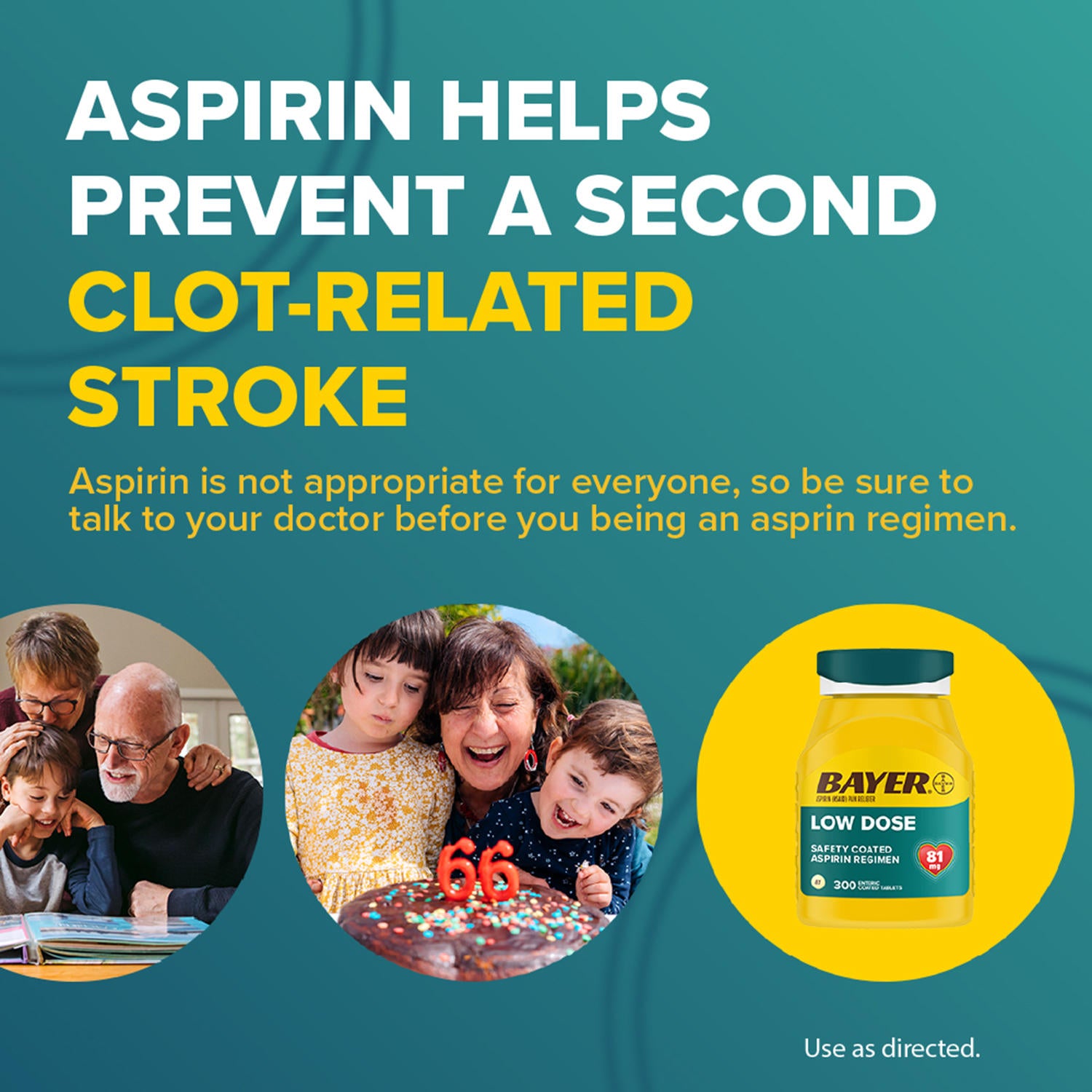 Bayer Low Dose Aspirin Regimen, 81 mg. (400 ct.)
