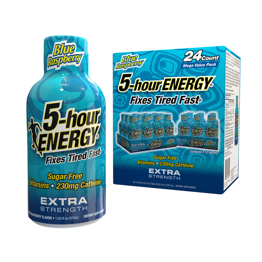 5-hour ENERGY Shot, Extra Strength, Blue Raspberry (1.93 oz., 24 ct.)