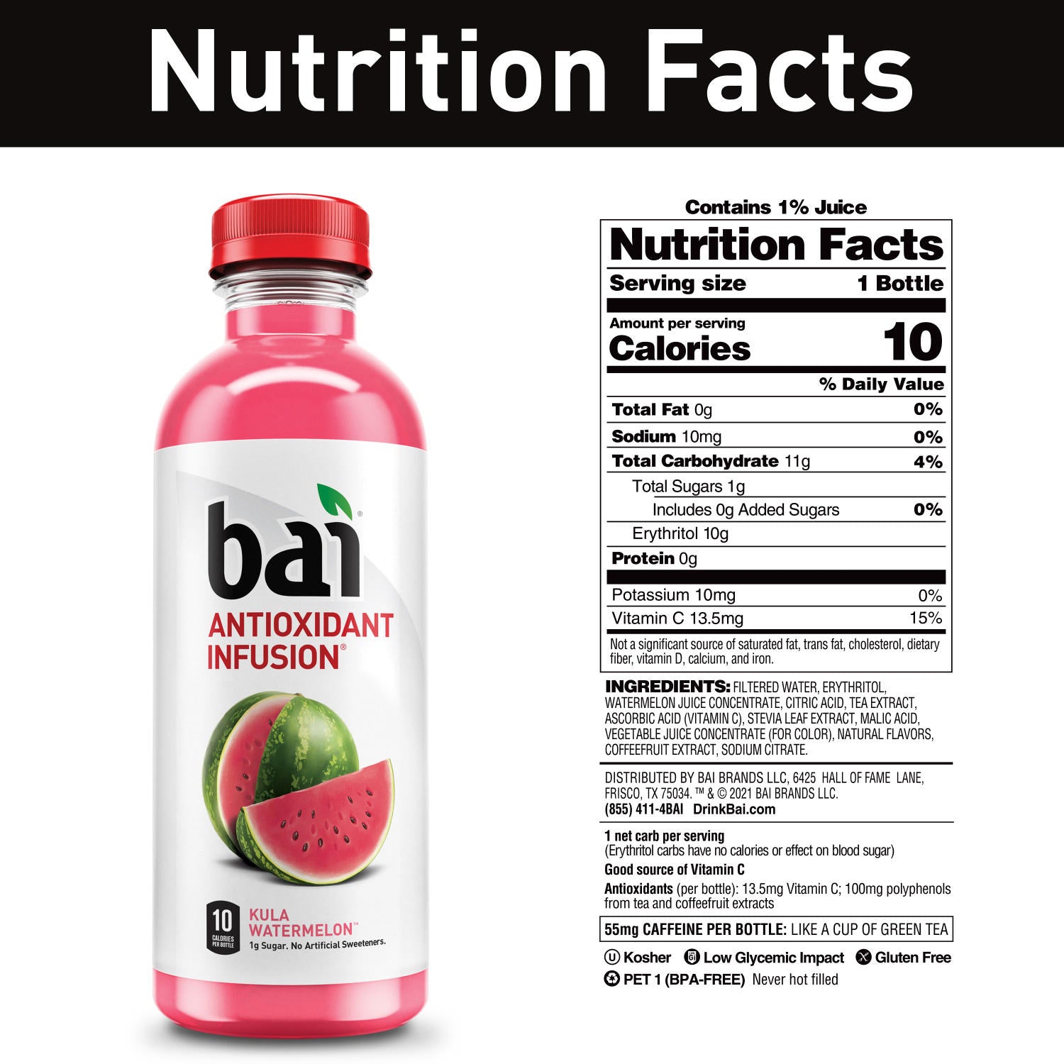 Bai Hillside Variety Pack (18 fl. oz., 15 pk.)