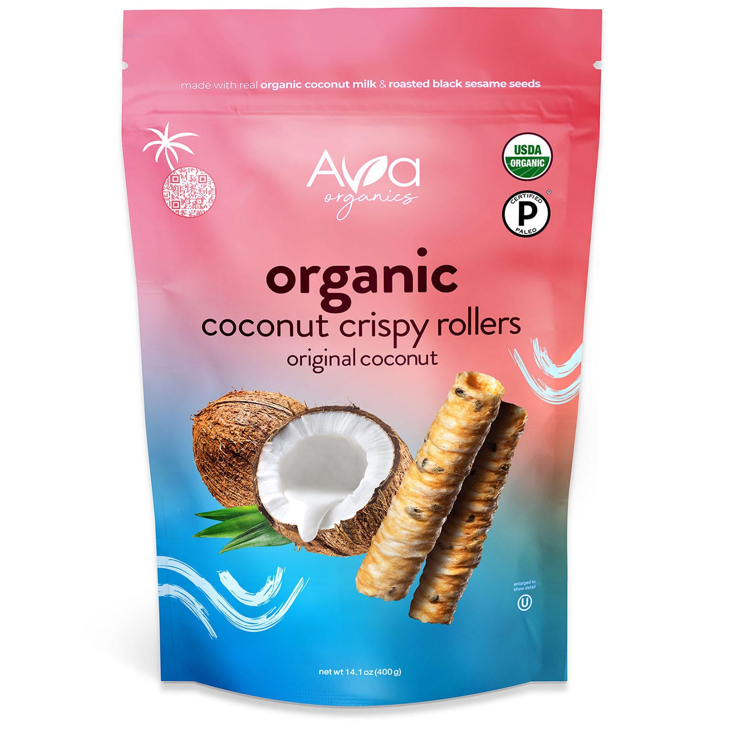 Ava Organics Coconut Crispy Rollers (14.1 oz.)