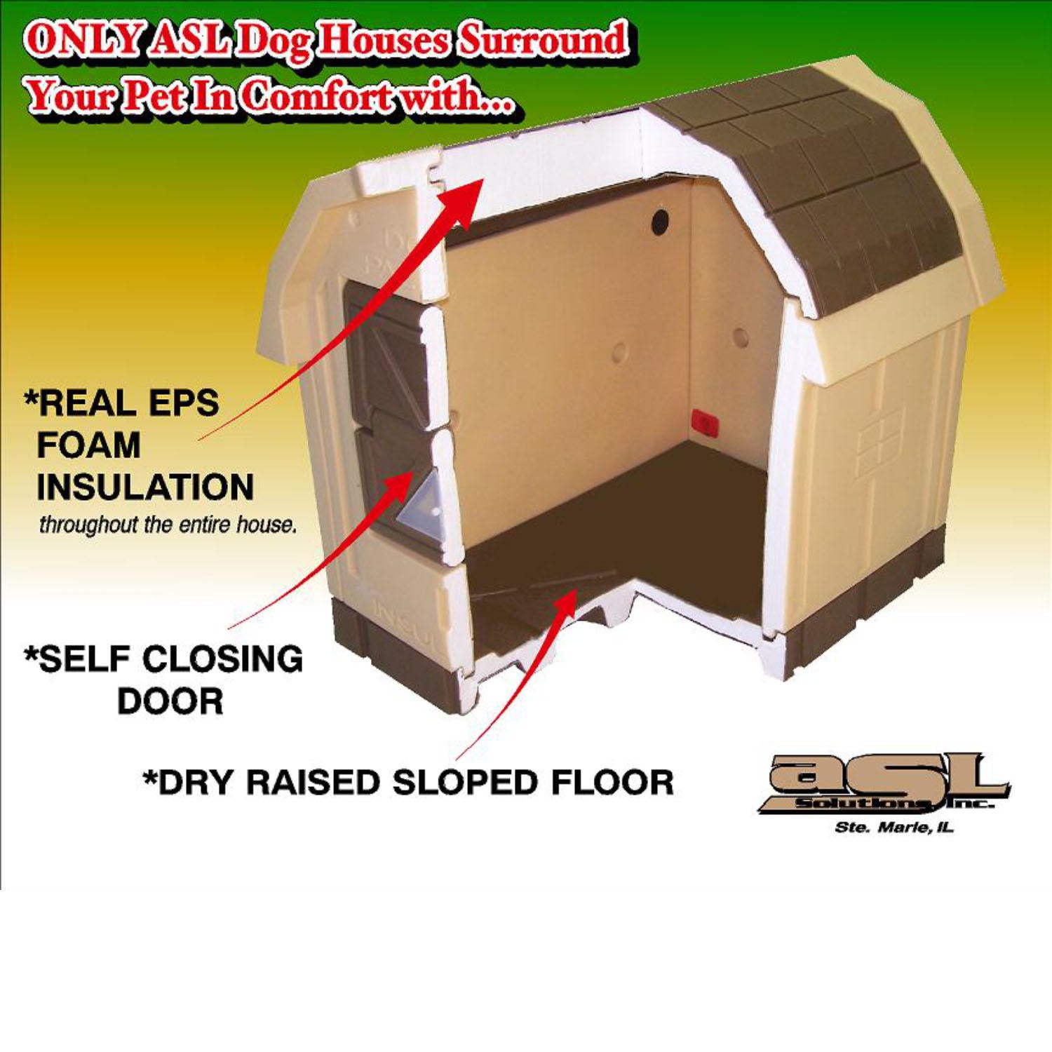 ASL Solutions Insulated Dog Palace (Choose Your Color)