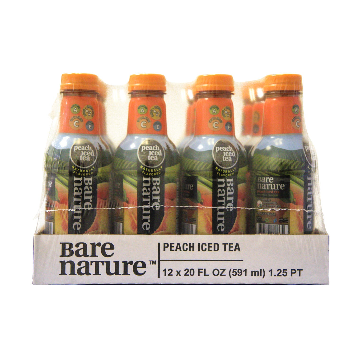 Bare Nature Peach Vitamin Iced Tea (20 oz., 12 pk.)