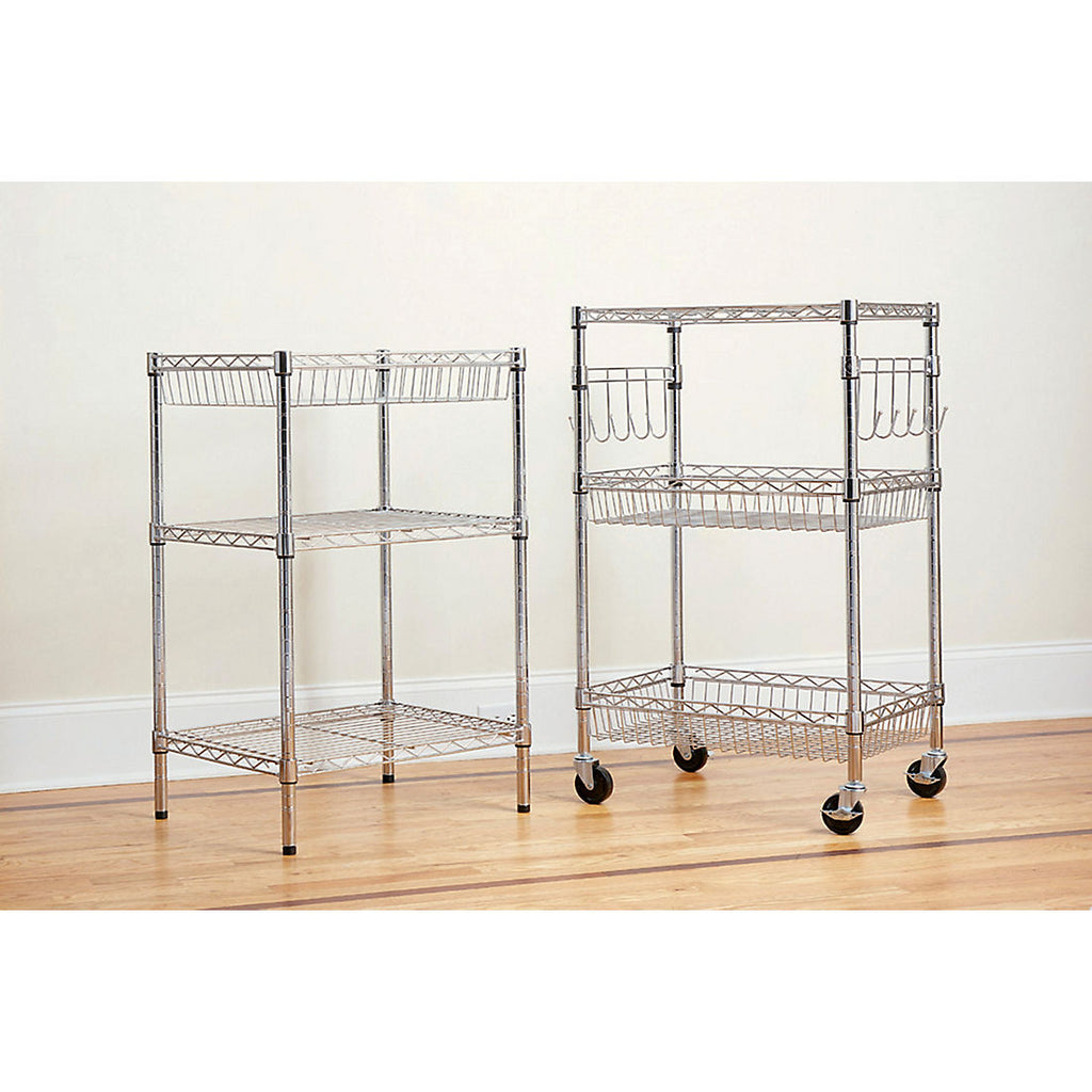 Berkley Jensen 24" 6-Shelf Steel Rack - Chrome