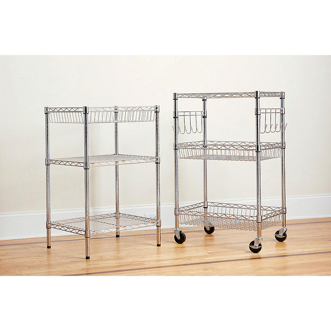 Berkley Jensen 24" 6-Shelf Steel Rack - Chrome