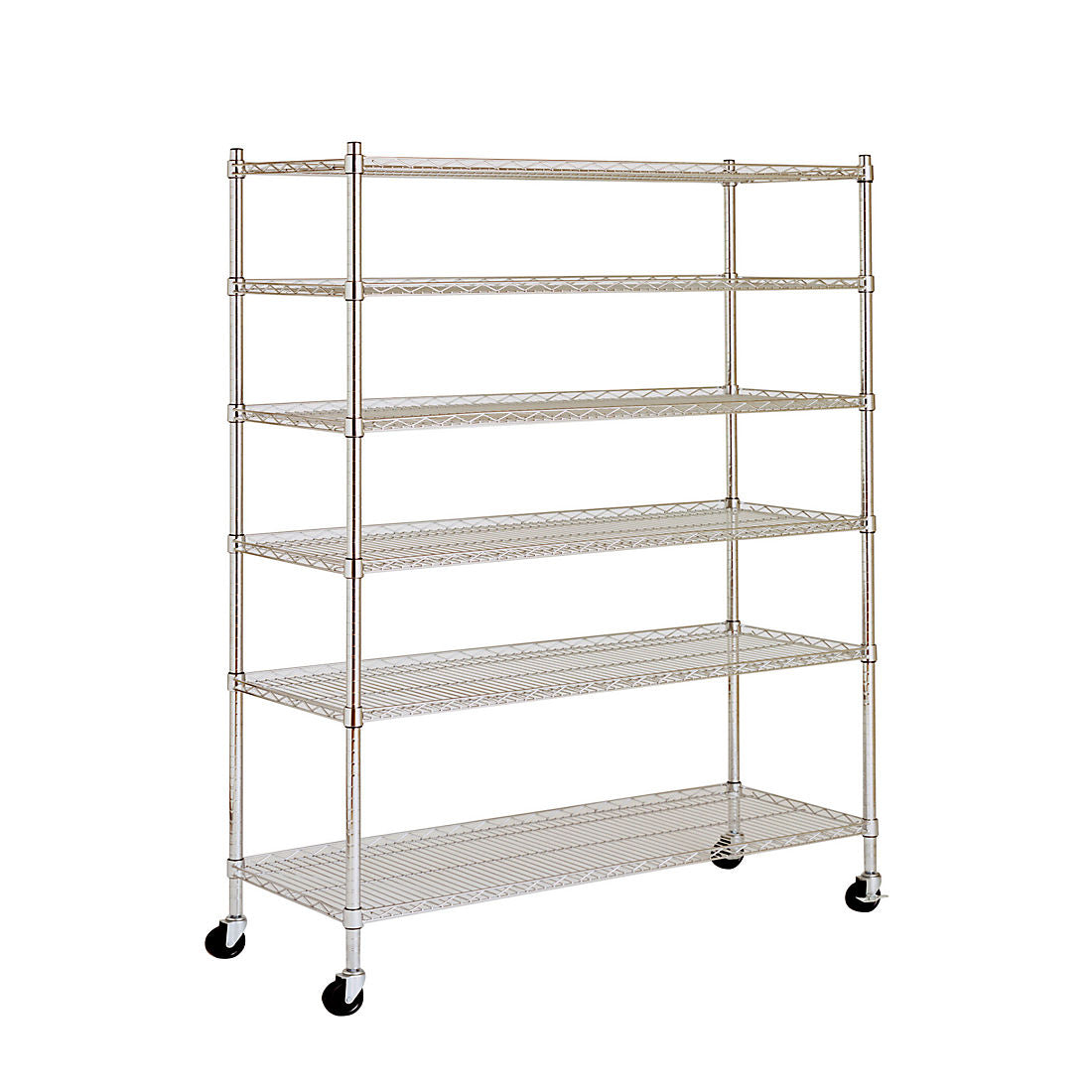 Berkley Jensen 48" 6-Shelf Steel Rack - Chrome