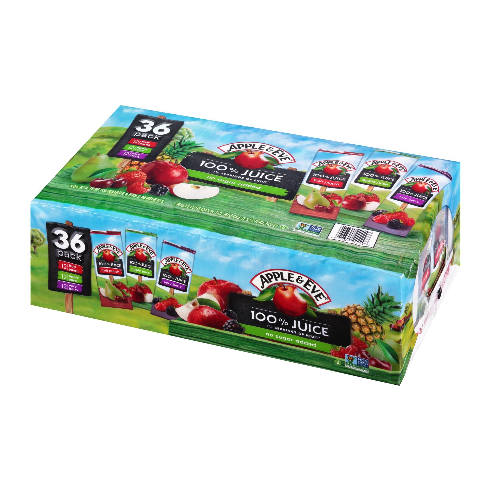 Apple & Eve 100% Fruit Juice Bonus Variety Pack, 36 pk./6.7 oz.
