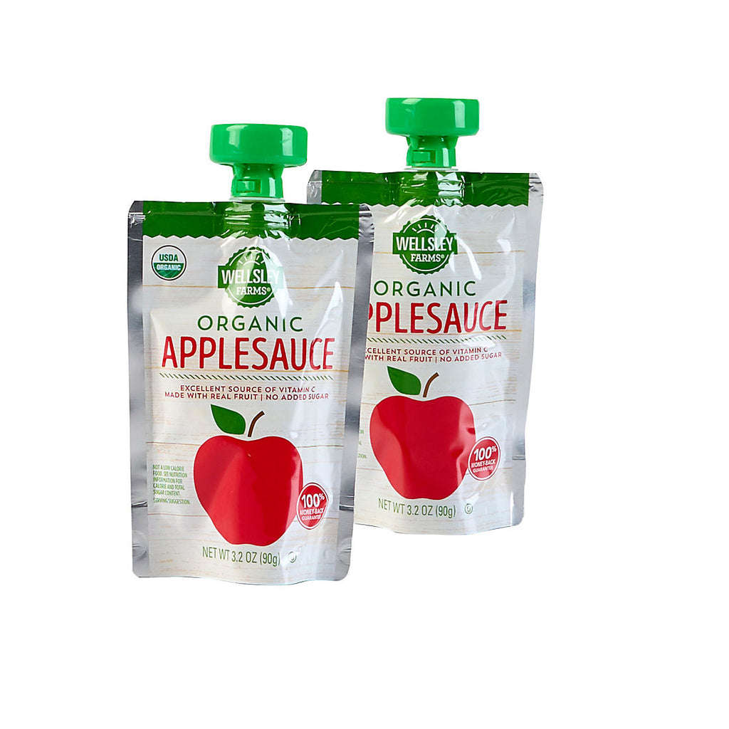 Wellsley Farms Organic Applesauce Pouches, 24 ct.