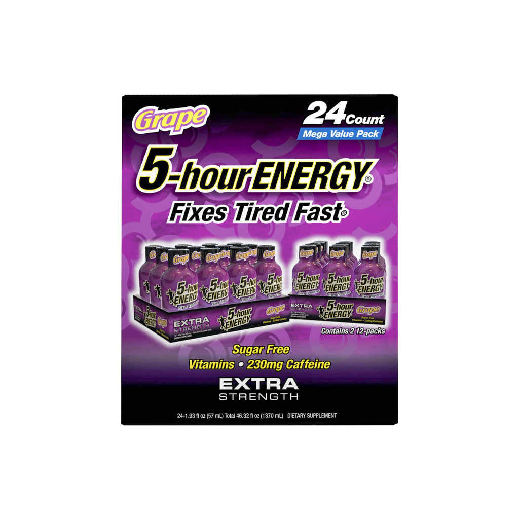 5 Hour Energy Extra Strength Grape, 24 pk.