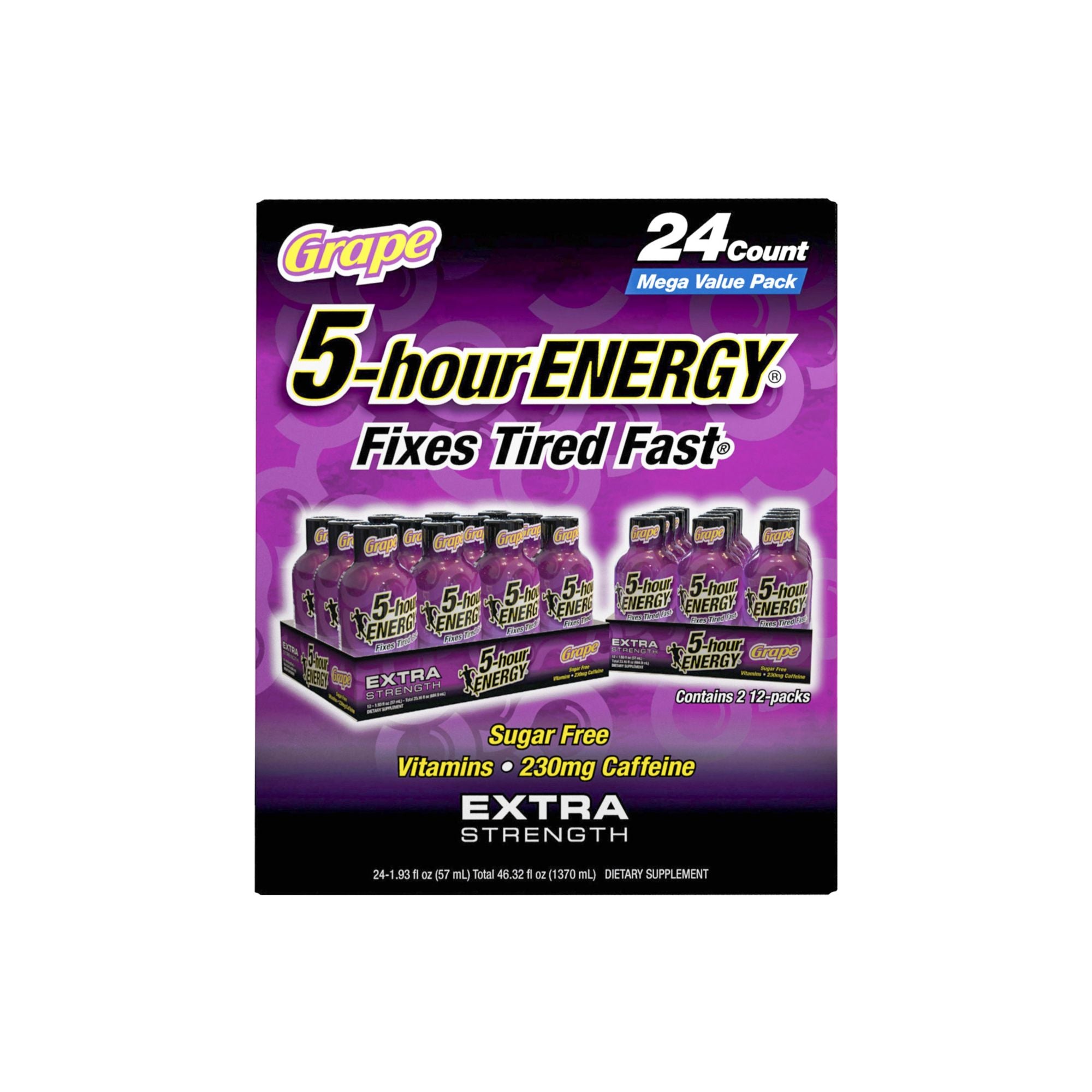 5 Hour Energy Extra Strength Grape, 24 pk.
