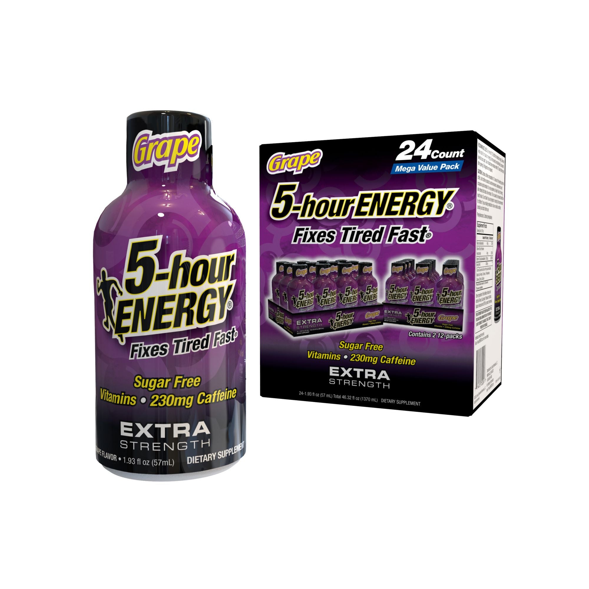 5 Hour Energy Extra Strength Grape, 24 pk.