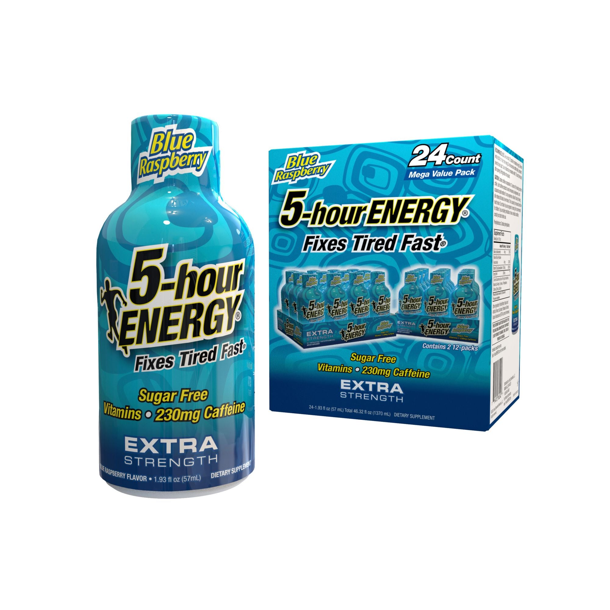 5 Hour Energy Extra Strength Blue Raspberry, 24 pk.
