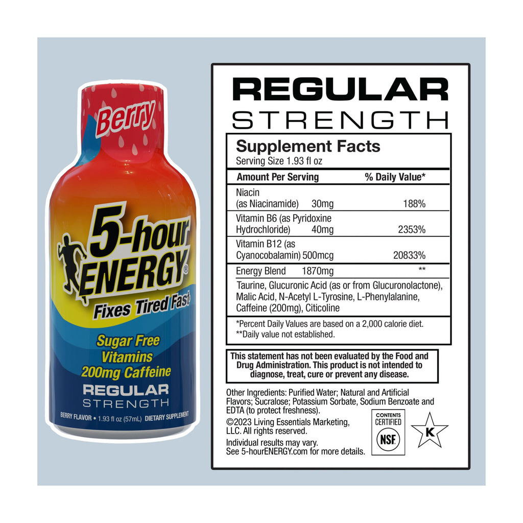 5 Hour Energy Berry, 24 pk.