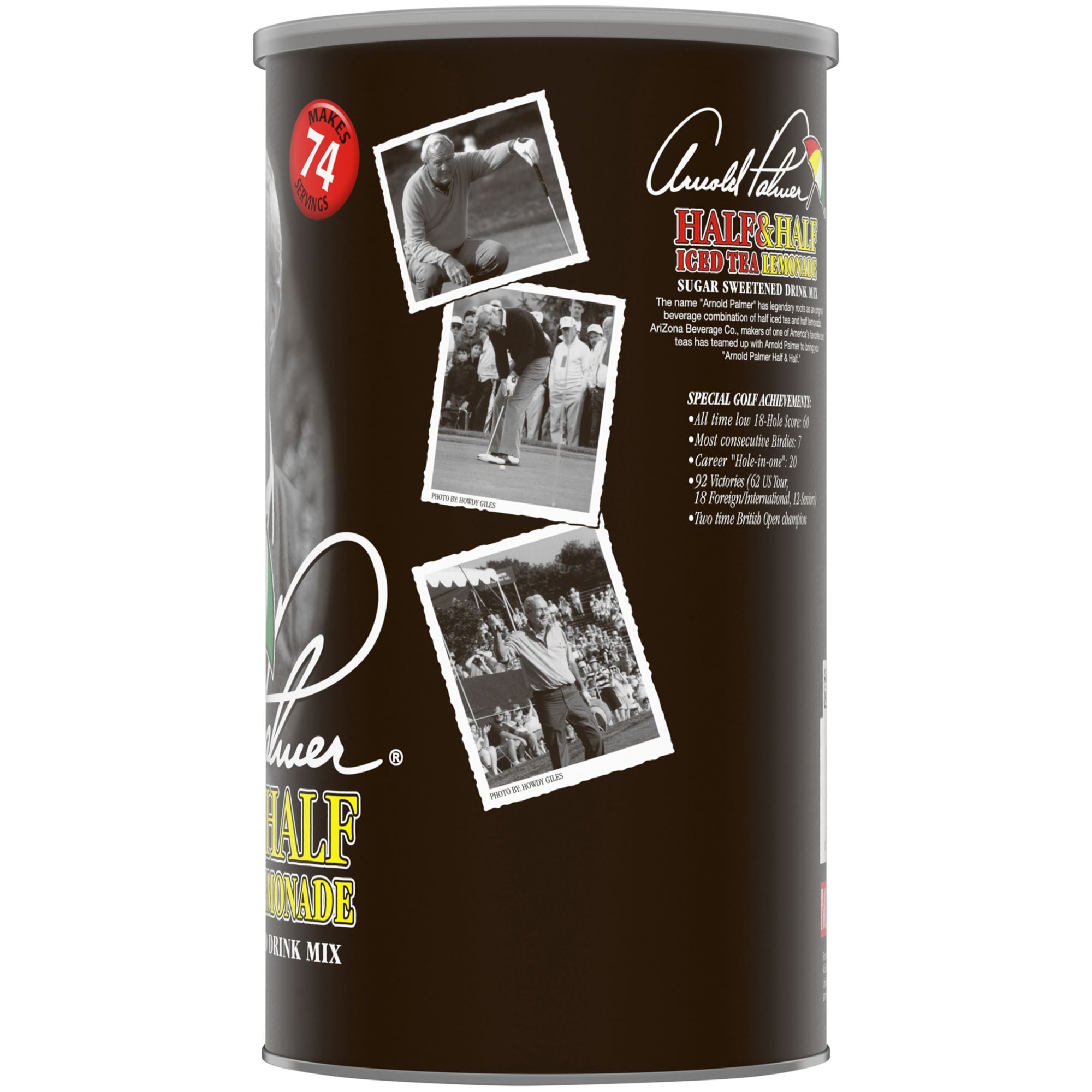 Arizona Arnold Palmer Half and Half Iced Tea and Lemonade Mix, 73 oz.