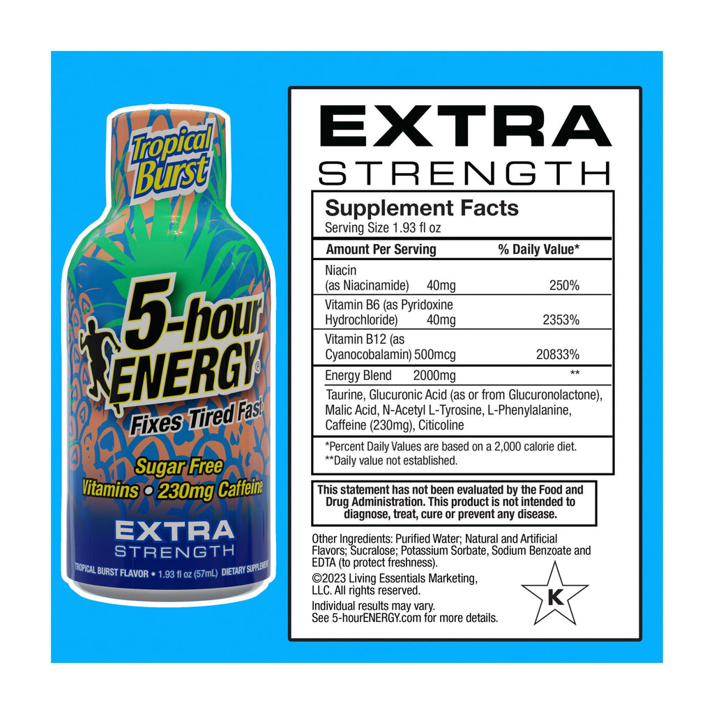 5 Hour Energy Tropical Burst, 24 pk.
