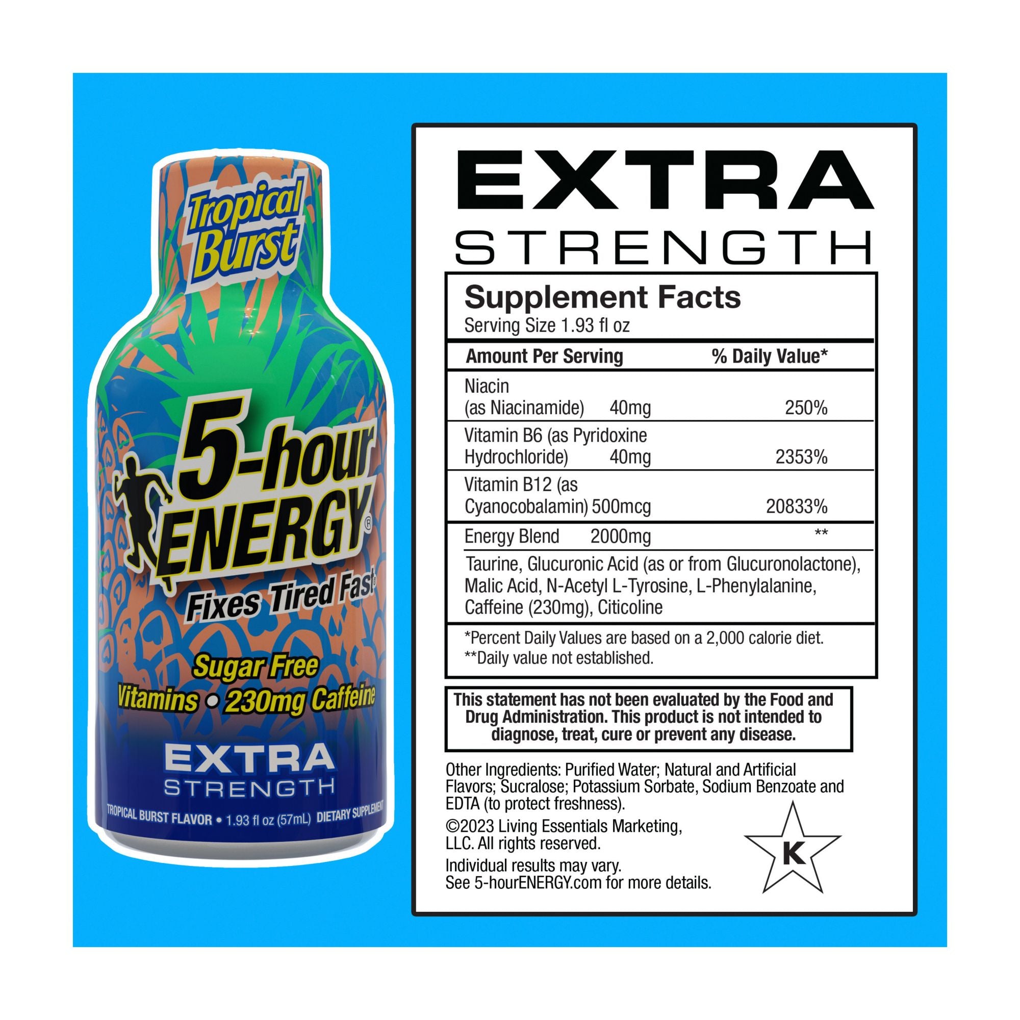 5 Hour Energy Tropical Burst, 24 pk.