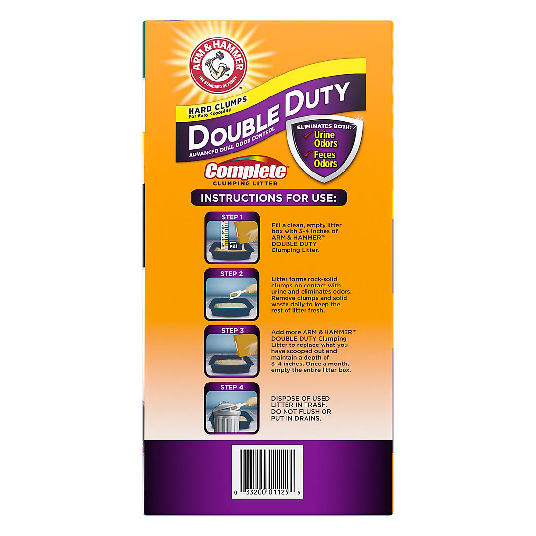 Arm & Hammer Double Duty Complete Clumping Litter, 40 lbs.