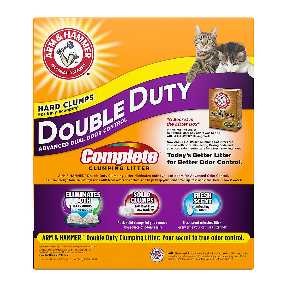 Arm & Hammer Double Duty Complete Clumping Litter, 40 lbs.
