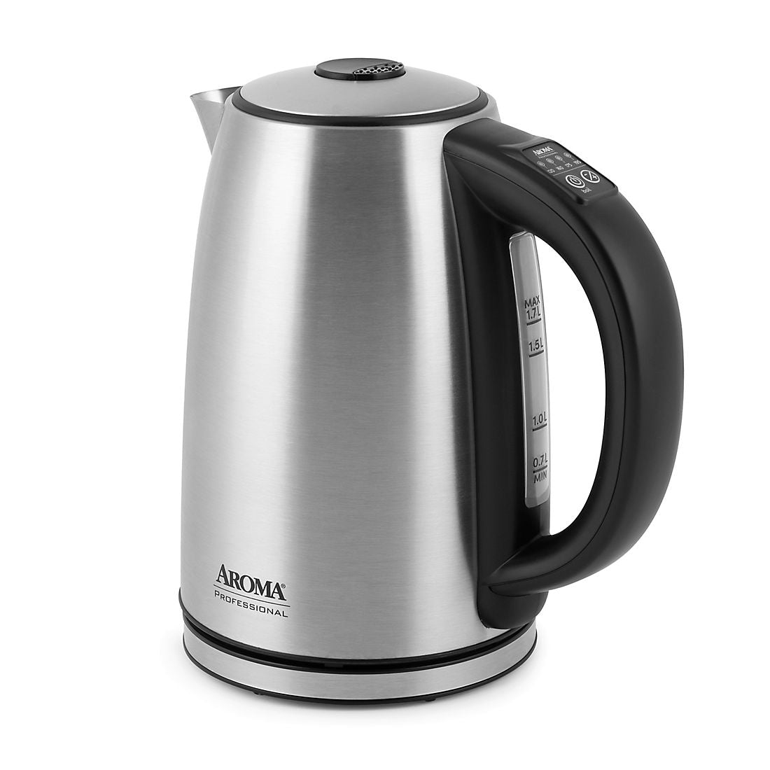 AROMA Professional 1.7 L 7-Cup Electric Stainless Steel Kettle AWK-1800SD