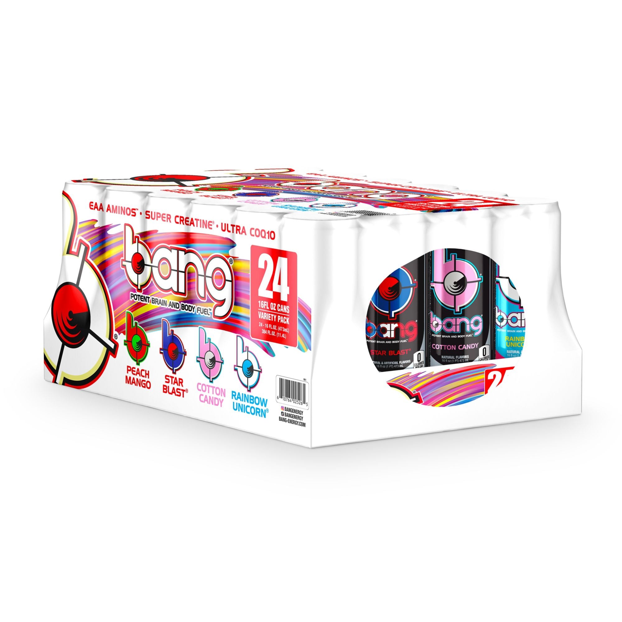 Bang Energy 16-ounce Variety Pack #2, 24 ct.