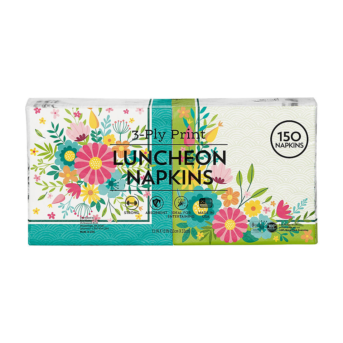 Berkley Jensen Botanical Bunch Lunch Napkin, 150 ct.