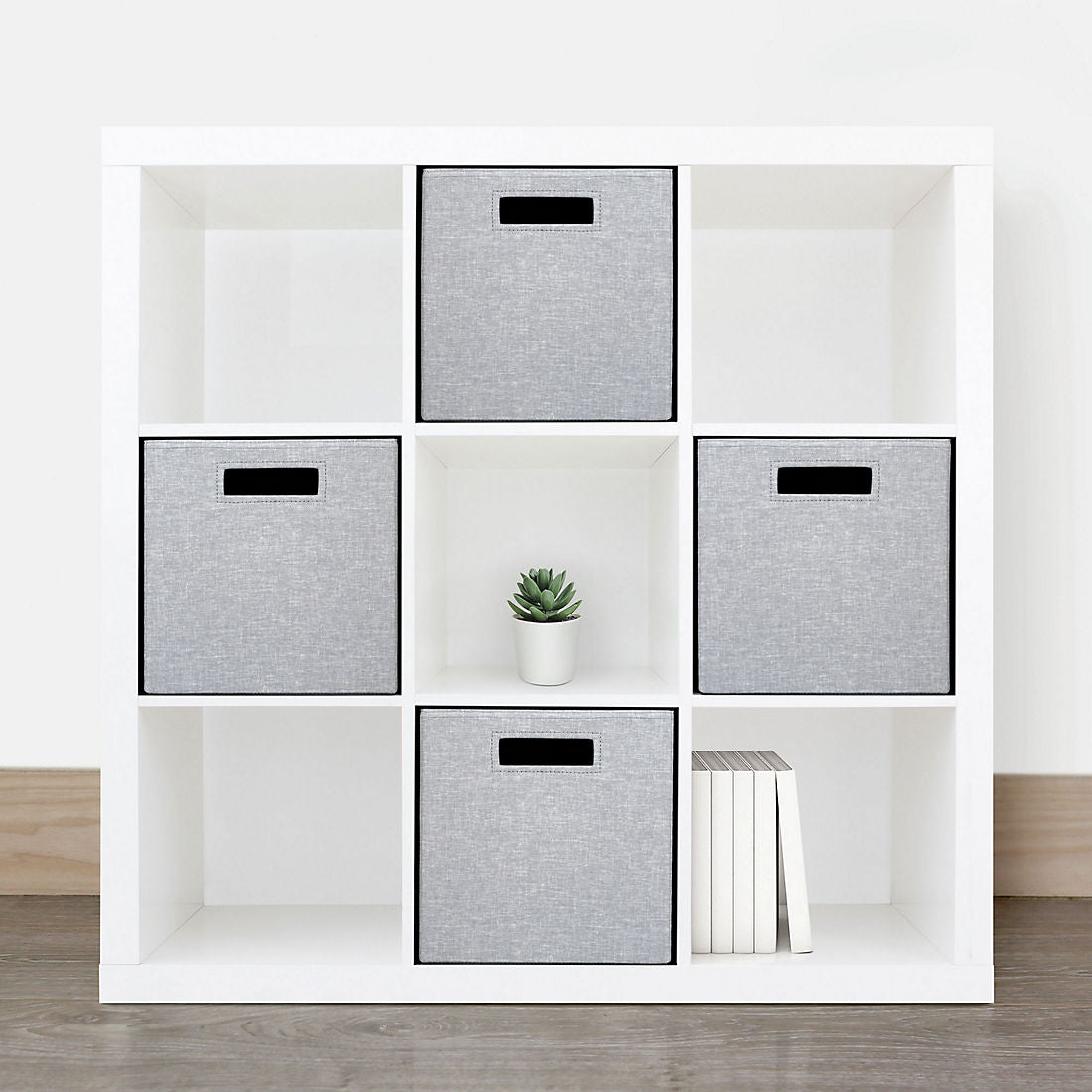 Berkley Jensen Foldable Storage Cubes, 4 pk. - Harbor Mist