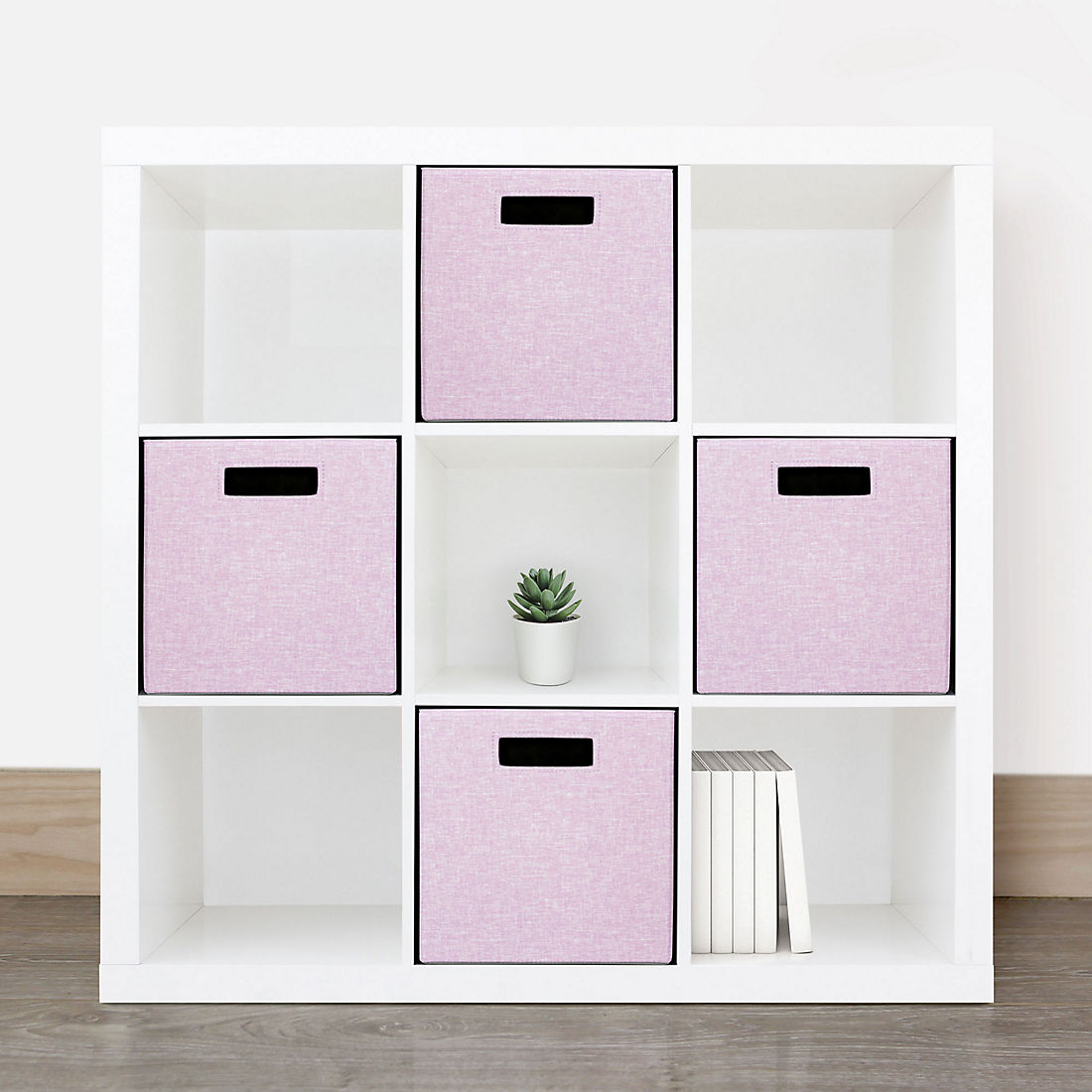 Berkley Jensen Foldable Storage Cubes, 4 pk. - Dawn Pink