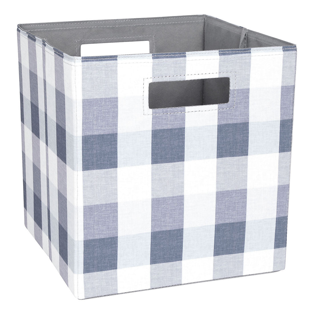 Berkley Jensen Foldable Storage Cubes, 4 pk. - Blue Plaid