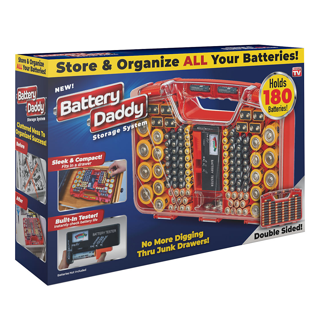 Battery Daddy 180-Battery Storage System - Red