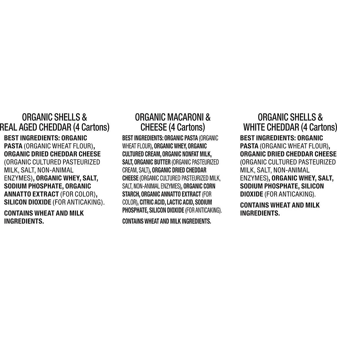 Annie's Homegrown Organic Macaroni and Cheese Variety Pack, 12 ct./6 oz.
