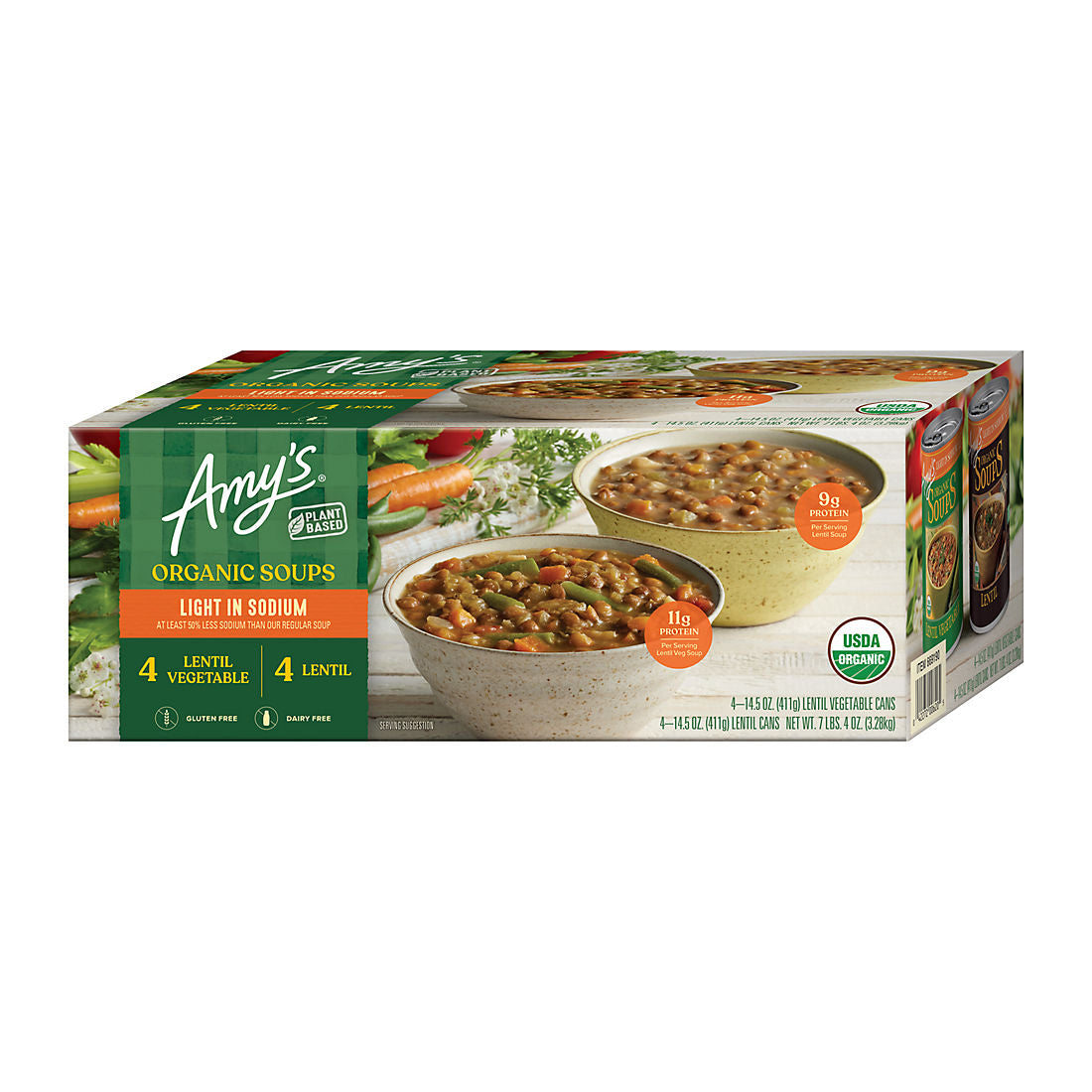 Amy's Organic Lentil Soups, 8 pk./14.5 oz.